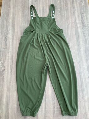 HALARA Pockets Waffle Casual Plus Size Jogger Overalls. Size 2X